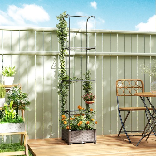 Raised garden bed with - raised,