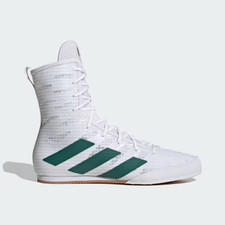 Adidas Box Hog 4 Boxing Boots - White Ring Sparring Shoes