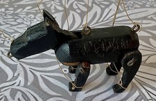 HANDMADE TINY DOG 3.5” PROFESSIONAL VINTAGE MARIONETTE STRING PUPPET