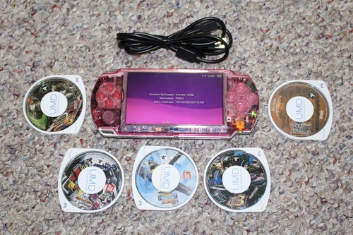 Psp3000 clear red battery - psp3000,