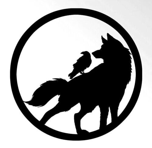 Large wolf raven car - wolf, bonnet