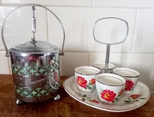 Vintage Art Deco Breakfast Set Midwinter Rose Marie Egg Cups 