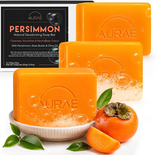 3pcs persimmon soap for body - persimmon,