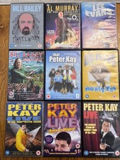 9x Stand Up Comedy DVDs Bundle: Peter Kay, Lee Evans, Al Murray, Bill Bailey