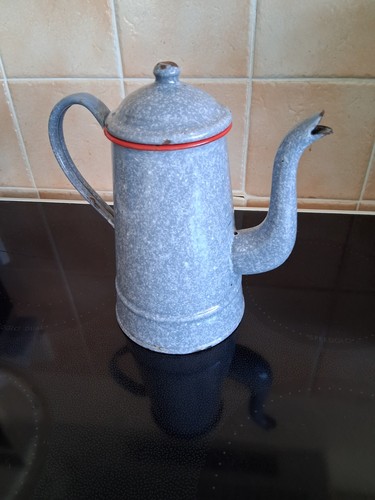 Vintage french enamel coffee - enamel,