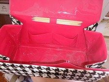 Vintage 1968 Avon Nail Kit Travel Case Black & White Manicure Polish w/EXTRAS