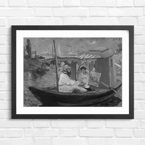 Impressionist barge art - impressionist,