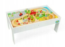 Wooden Train Track Table Set -