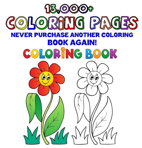 000 coloring book pages - 13,000+,
