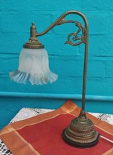 Tiffany Vintage Antique Bespoke Nouveau Deco Antique Table Desk Lamp Light 