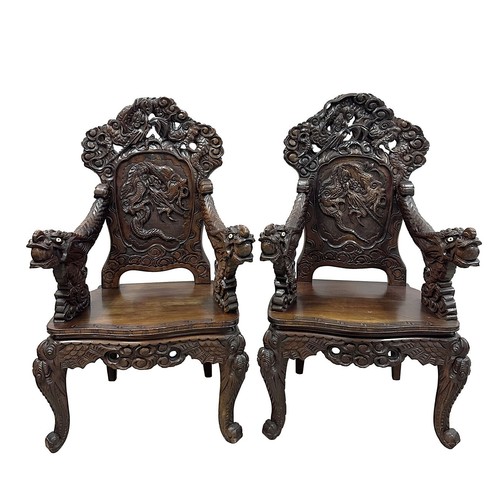 Pair antique japanese - of,