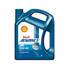 Shell Advance 4T AX7 10W40 Synthetic 4 Stroke Motorcycle engine oil - 4L