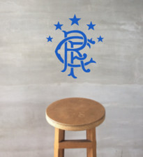 Small/Large/XL Glasgow Rangers FC Badge Logo Matt Vinyl Decal Wall Sticker