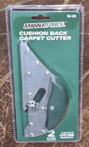 Cushion back carpet cutter - carpet,