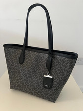 DKNY Women's Tote Bag New Logo Black Grey NEW