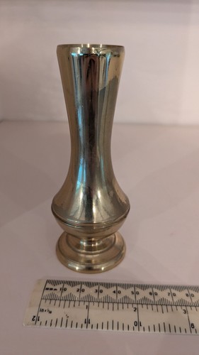 Vintage polished brass bud - vintage,
