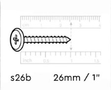 NEW Genuine Keter Spare Parts - s26b One Inch Screws x 15- Shed / Store It Out