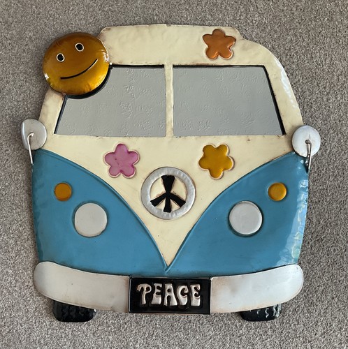 Peace camper van wall plaque - peace,
