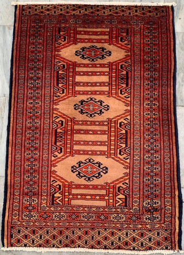 2x3 vintage afghan - afghan, oushak