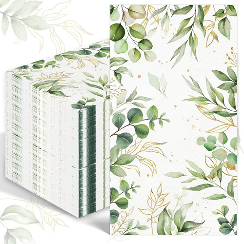 100pcs greenery paper napkins - greenery,