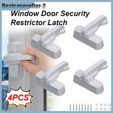 4PCS T Type Window Safety Locks UPVC Door Sash Jammer Security Restrictor Lock