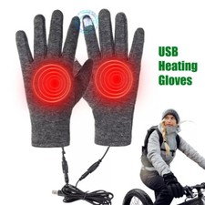 USB Heated Knitted Gloves Full