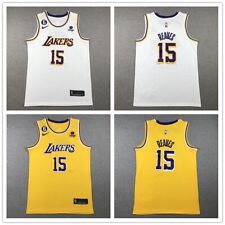 Men's Vest Los Angeles Lakers NO.15 Reaves Adult Sports Top Stitched
