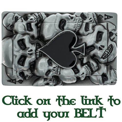 Ace spades skull playing - 3d, of