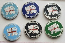 England Cricket Tour Badges 2022 to 2024 & World Cup Winners 2019 (Six Badges)