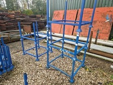 4 POST STILLAGE STORAGE STACK ABLE METAL STEEL approx  1 MTR SQ X 600 HIGH.. ONE