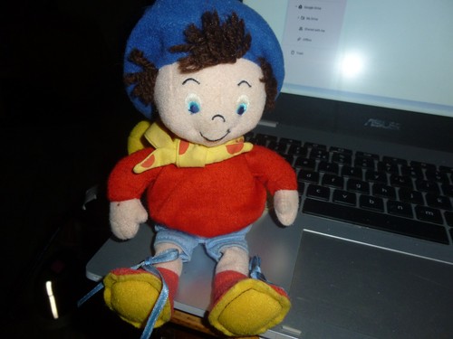 Vintage noddy golden bear - golden, enid
