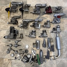 Job Lot RC Plane Engines & Parts OS ASP Leo Enya SC Magnum Carbs Exhausts NO RES