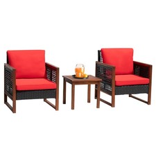 3-Piece Wicker Patio Bistro