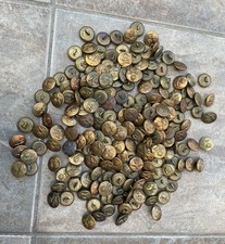 WWII RAF Brass Uniform Buttons - Gaunt and J.R. Gaunt,  London - 1kg