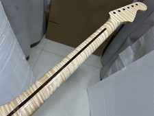 Replacement Gloss AAA Reverse headstock 22 fret Flame Maple electric guitar neck