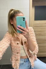A332 ZARA BLAZER PEACH CORAL