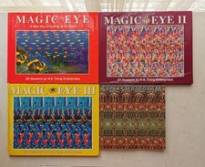 3 x 3D Magic Eye by N.E. Thing Enterprises, 1 x Super Stereogram Bundle Joblot