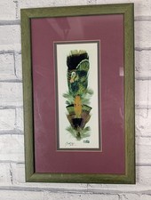 Vintage Oneta Feather Painting
