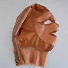 Medium Latex Hood Mask Rubbery