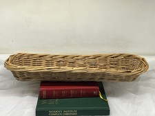 Vintage French wicker  boulangerie style baguette Basket Vintage Decor Homeware