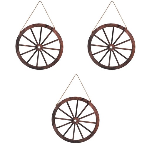 Brown wood wagon - brown, wall