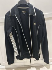 Fila gold Vintage Track Jacket Men Medium 40 Chest Wool Blend