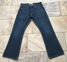 Vintage Mens Levi's 527 Low Bootcut Dark Blue Denim Jeans - Zip Fly - W32 L30