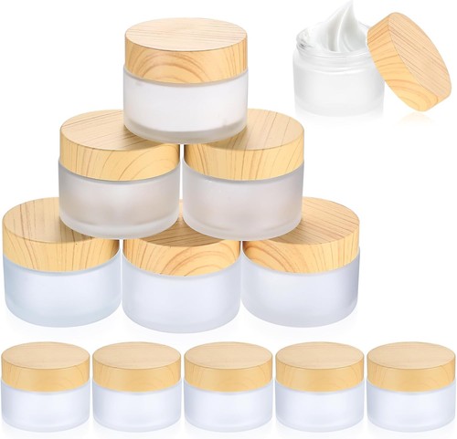 Pcs small glass jars with - 12,