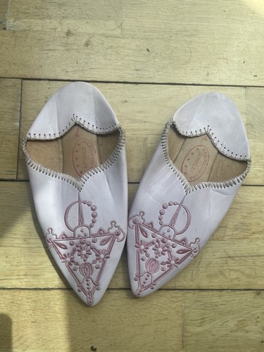 Hand made pink leather - made,