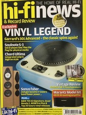 HI-FI NEWS GARRARD 301 SOULNOTE S3 CHORD MARANTZ QUAD GENESIS   FREE POST UK
