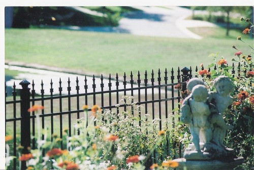 Solid wrought iron fence - solid,