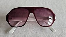 Oliver Goldsmith red / white  frame sunglasses. Kendal (1970).