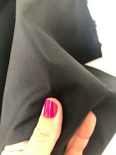 Black waxed cotton fabric /