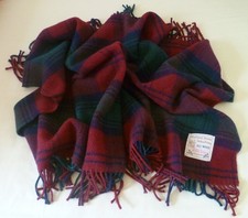 Scottish 100% Wool Picnic Blanket/Throw Highland Home Industries -- new